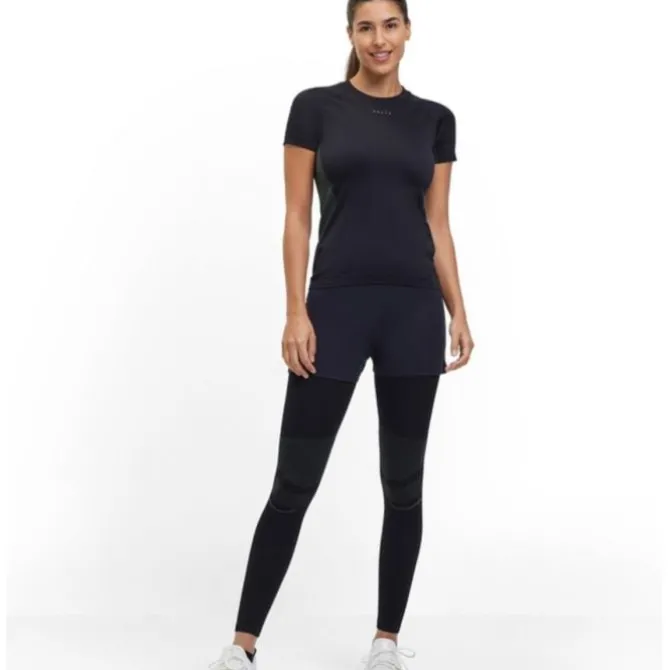 Falke Laufshirts>RU Short Sleeve Tee Warm Schwarz
