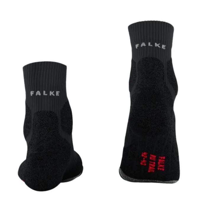 Falke Socken & Strümpfe | Laufsocken>RU Trail Grip Socks Schwarz