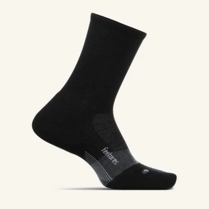 Feetures Socken & Strümpfe | Laufsocken>Merino 10 Cushion mini Crew Socks Schwarz