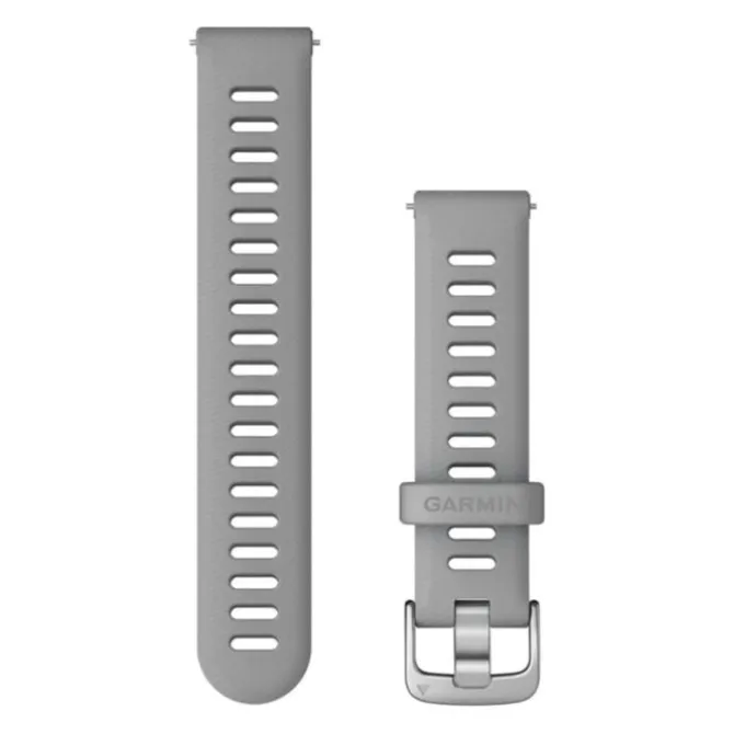 Garmin Uhrenarmbänder>Quick Release 18 mm Strap (Silicone) Grau