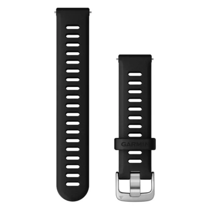 Garmin Uhrenarmbänder>Quick Release 18 mm Strap (Silicone) Schwarz
