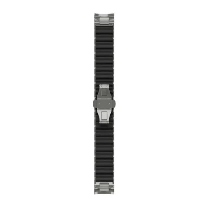 Garmin Uhrenarmbänder>QuickFit® 22 Band (Hybrid Metal Bracelet) Silber