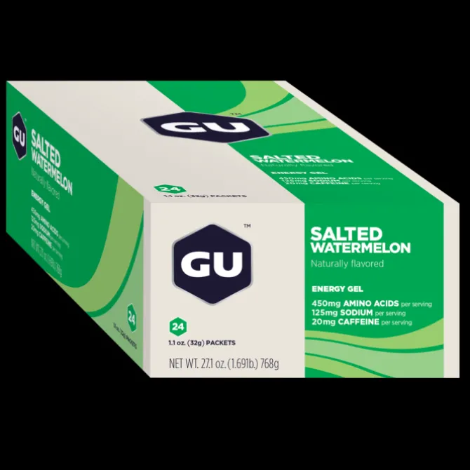 GU Energy Sportnahrung>Gel Caffeine 24x32g (Salted Watermelon