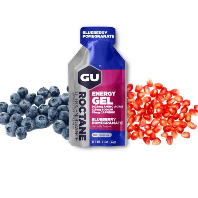 GU Energy Sportnahrung>Roctane Gel Caffeine (Blueberry Pomegranda)