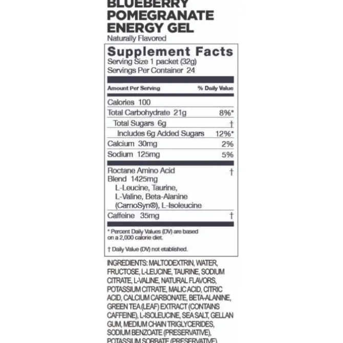 GU Energy Sportnahrung>Roctane Gel Caffeine (Blueberry Pomegranda)