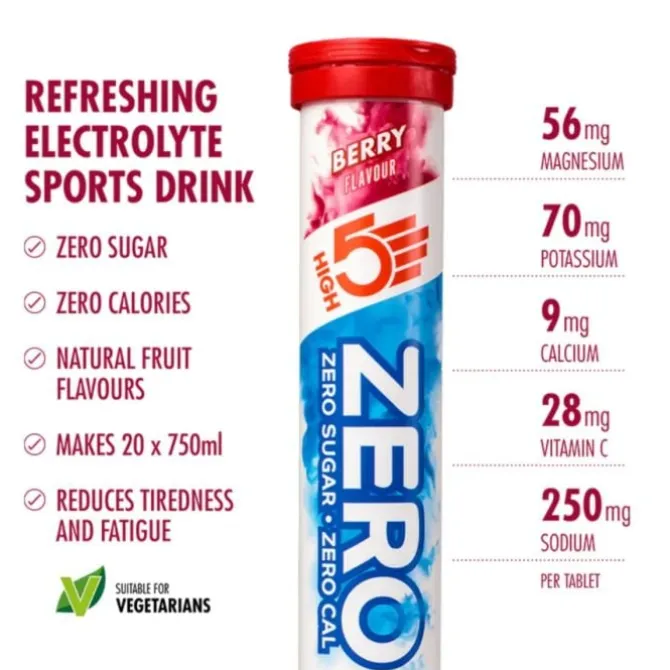 High5 Sportnahrung>Zero Berry - Box 8x20 Tabs Weiß