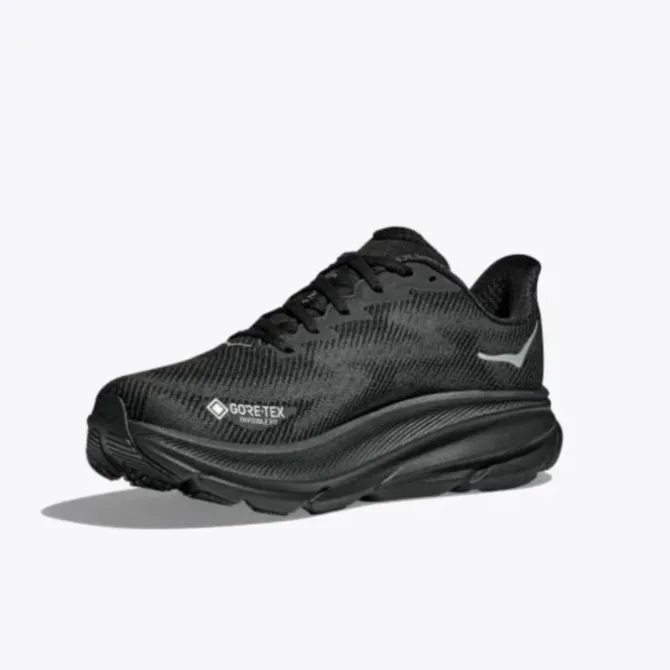 Hoka Wanderschuhe Angebot | Wasserdichte Wanderschuhe>Clifton 9 GTX Schwarz