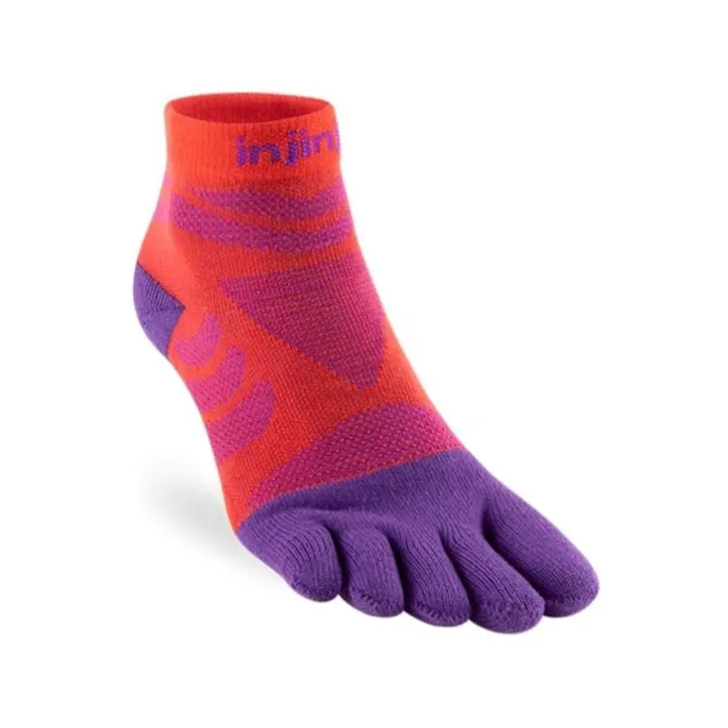 Injinji Socken & Strümpfe | Laufsocken>Ultra Run Midweight Mini Crew Rot
