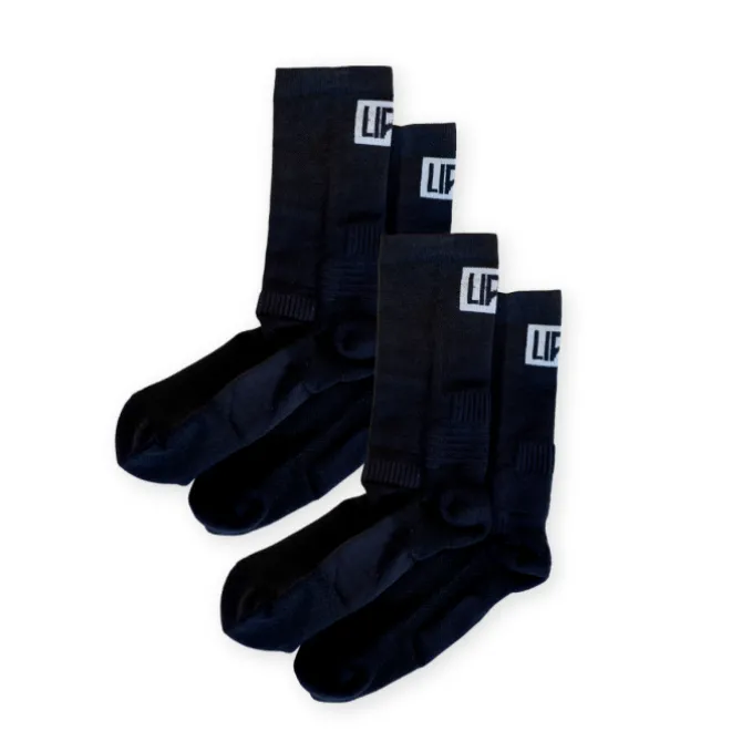 Lipati Socken & Strümpfe | Laufsocken>Crew 2-Pack Sock Schwarz