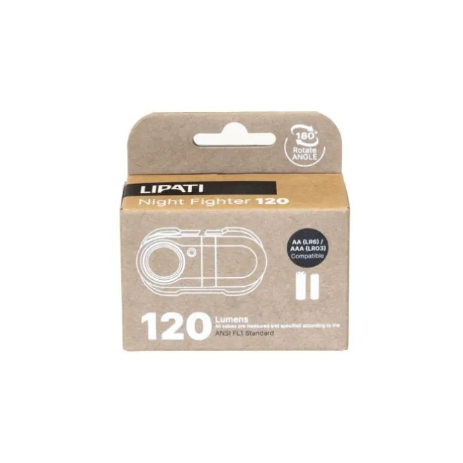 Lipati Stirnlampen Und Lauflichter>Night Fighter Headlamp 120 Lumen Grau