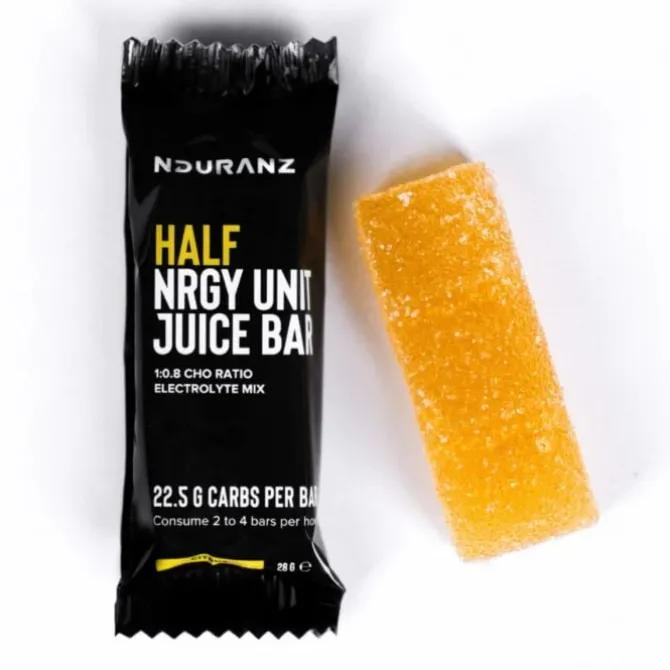 Nduranz Sportnahrung>Half Nrgy Unit Juice Bar 28 g - Box 12 Schwarz