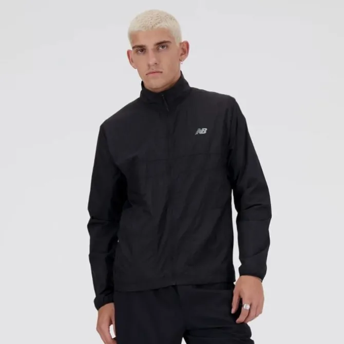 New Balance Laufjacken>Athletics Reflective Packable Jacket Schwarz