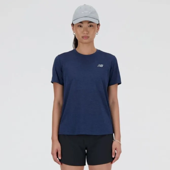 New Balance Laufshirts>Athletics Short Sleeve Blau