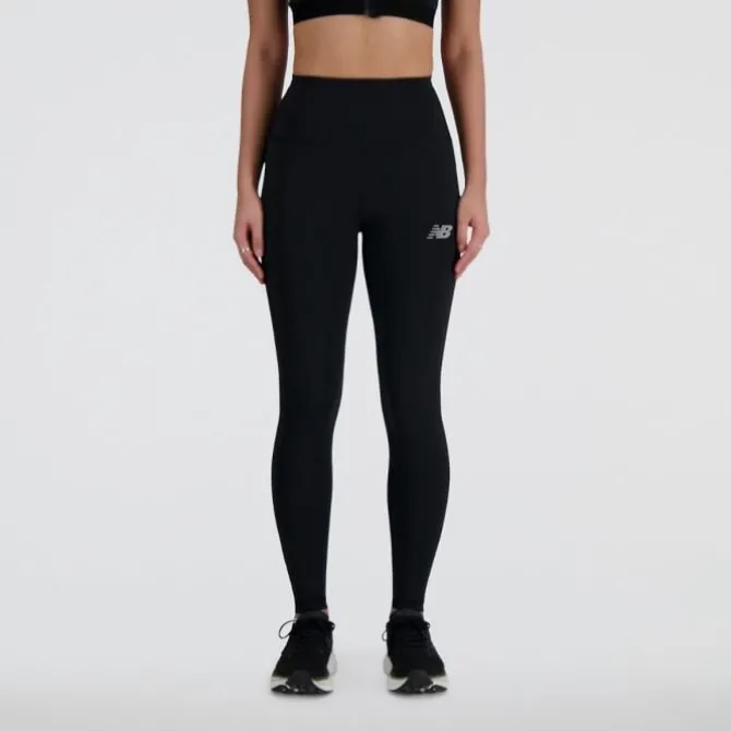 New Balance Laufhosen>Athletics Sleek 27 Inch High Rise Legging Schwarz