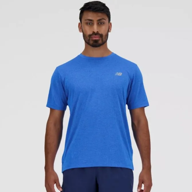New Balance Laufshirts>Athletics T-Shirt Blau