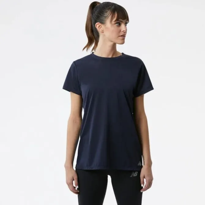 New Balance Laufshirts>Core Run Short Sleeve Schwarz