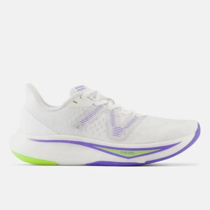 New Balance Neutrale Laufschuhe | Wettkampf Laufschuhe>FuelCell Rebel v3 Weiß