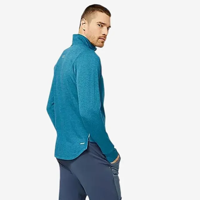 New Balance Laufshirts>NB Heat Grid Half Zip Blau
