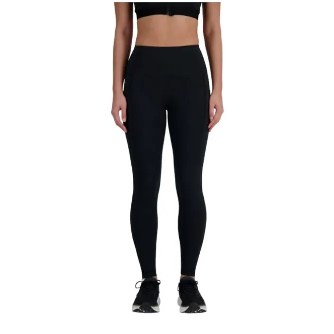 New Balance Laufhosen>NB Sleek Pocket High Rise Legging 27" Schwarz