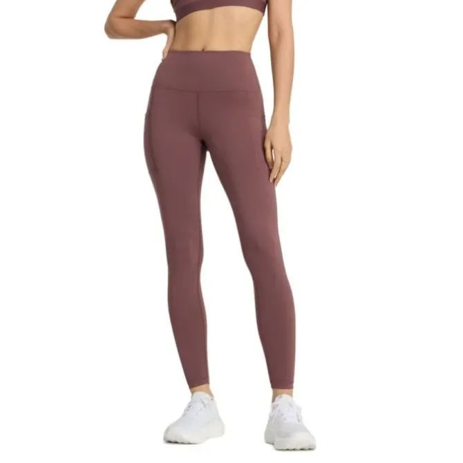 New Balance Laufhosen>NB Sleek Pocket High Rise Legging 27" Braun