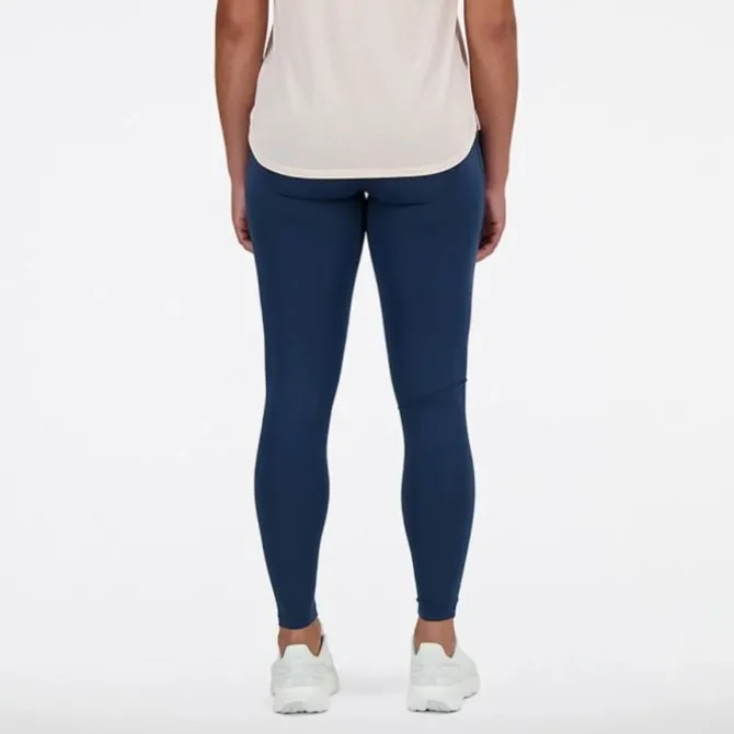 New Balance Laufhosen>NB Sleek Pocket High Rise Legging 27" Blau