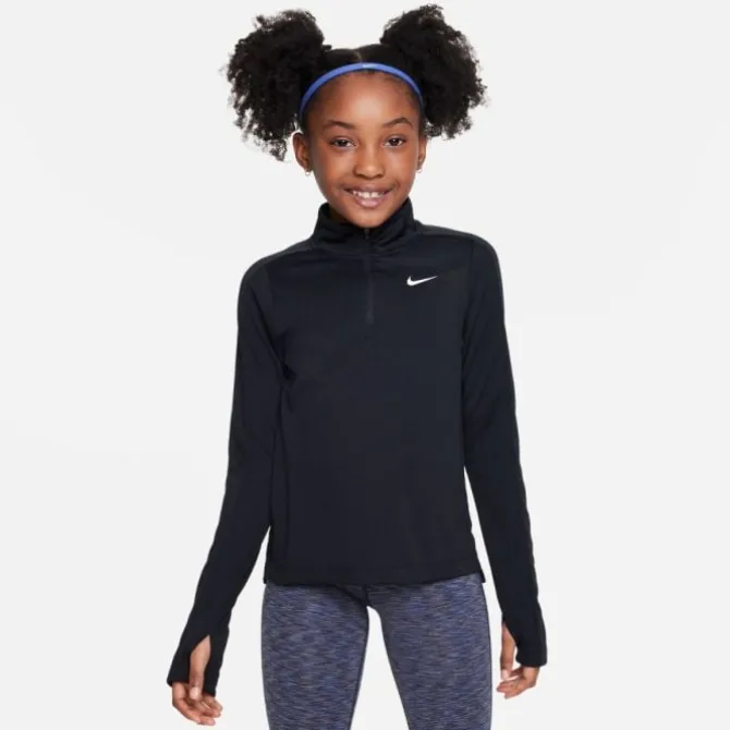 Nike Langarmshirts>Dri-FIT Long Sleeve Half Zip Top Schwarz