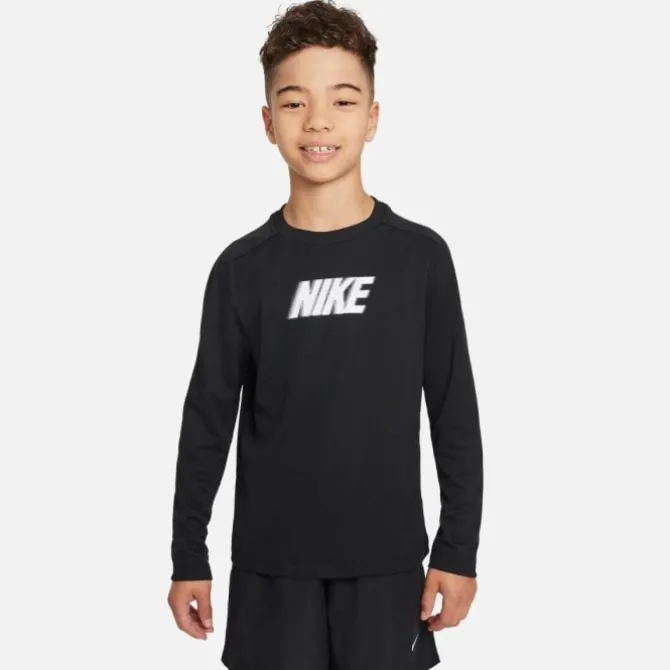 Nike Langarmshirts>Dri-FIT Multi+ Long Sleeve Tee Schwarz