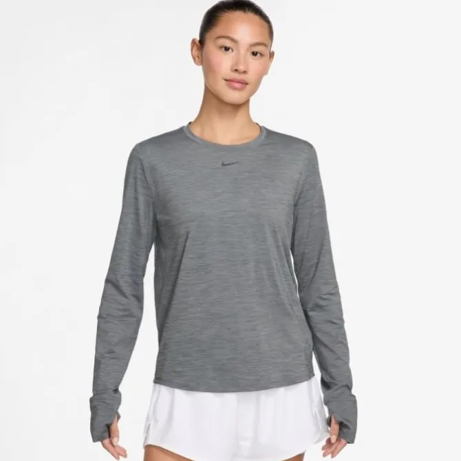 Nike Laufshirts>Dri-FIT One Classic Long Sleeve Tee Grau