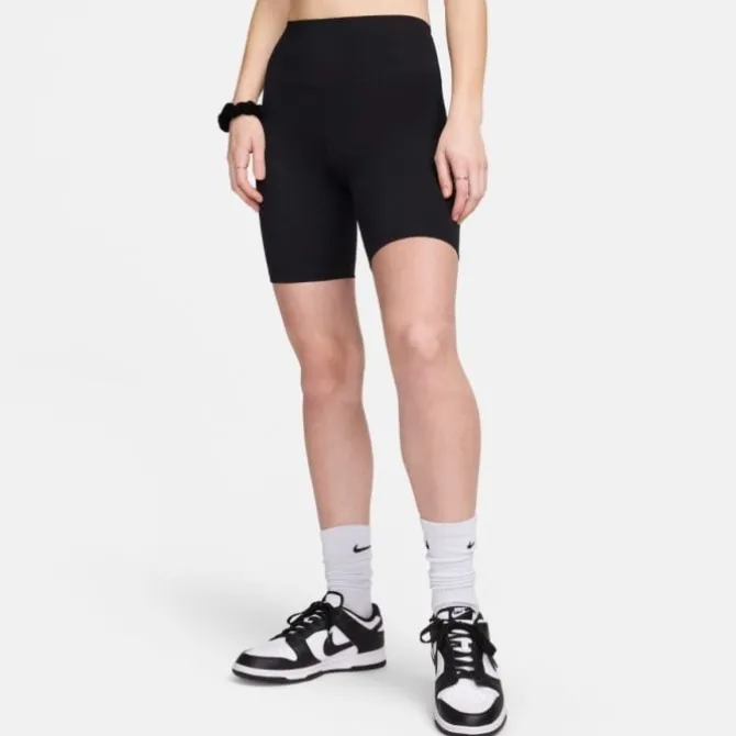 Nike Laufshorts>Dri-FIT One High-Waisted 8in Biker Shorts Schwarz