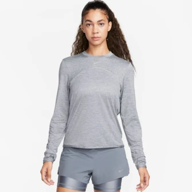 Nike Laufshirts>Dri-FIT Swift UV Crew Long Sleeve Tee Grau