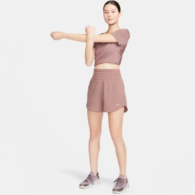 Nike Laufshorts>Dri-Fit Ultra High-Waisted Brief Lined Shorts Rot