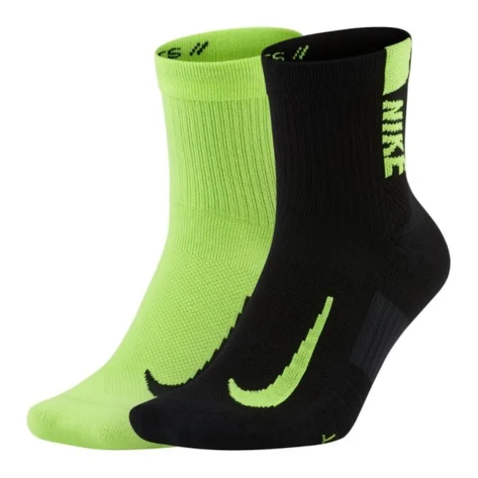 Nike Socken & Strümpfe | Laufsocken>Multiplier Ankle 2-Pack Socks Grün