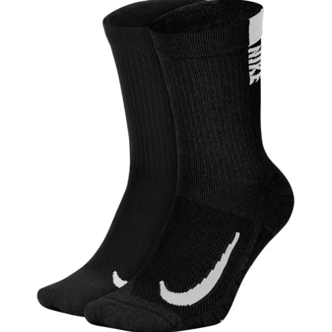 Nike Socken & Strümpfe | Laufsocken>Multiplier Crew 2-Pack Socks Schwarz