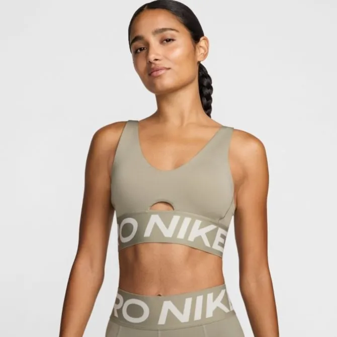Nike Sport-bhs>Pro Indy Plunge Bra Bold Braun