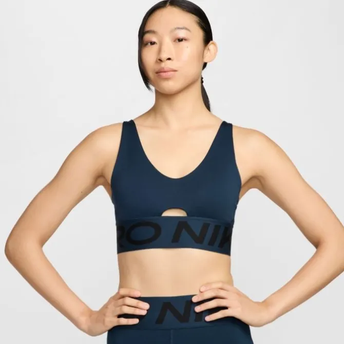Nike Sport-bhs>Pro Indy Plunge Bra Bold Blau