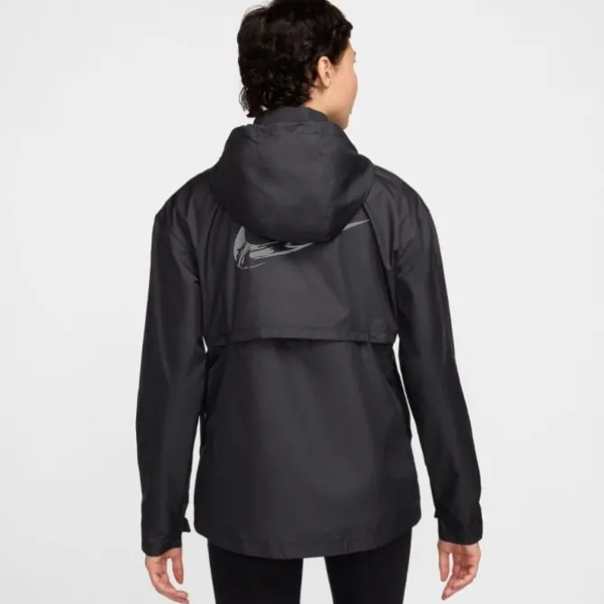 Nike Laufjacken>Swoosh Heathered Fast Repel Jacket Schwarz