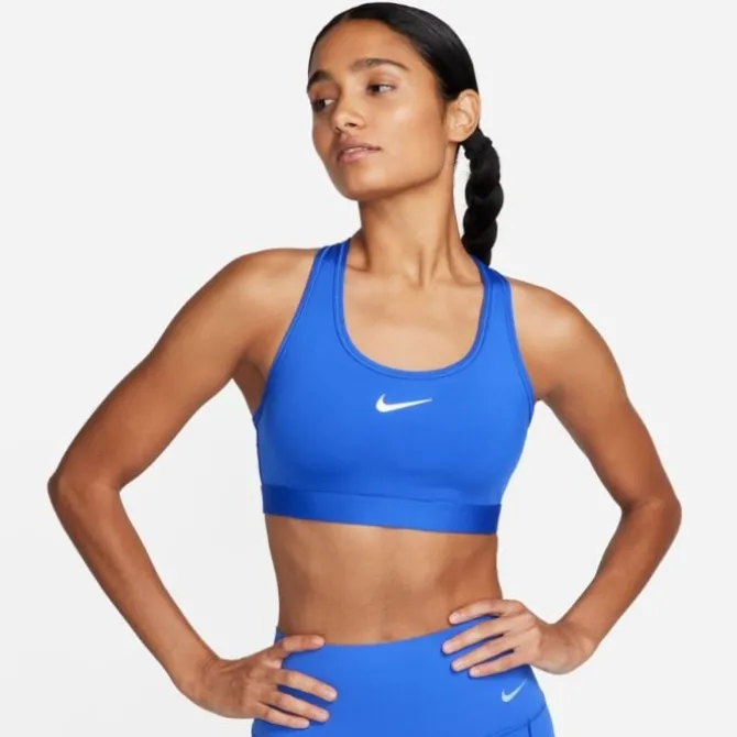 Nike Sport-bhs>Swoosh Medium Support Bra Blau