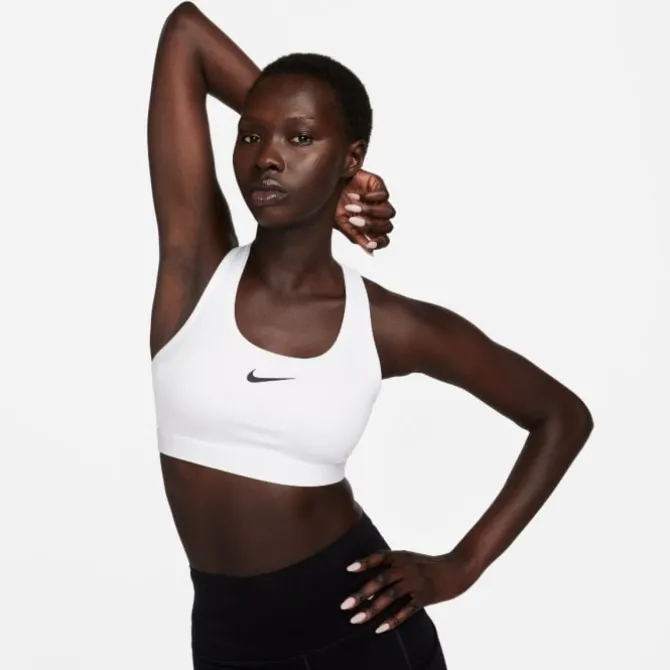 Nike Sport-bhs>Swoosh Medium Support Bra Weiß