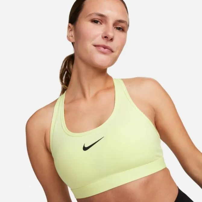 Nike Sport-bhs>Swoosh Medium Support Bra Gelb