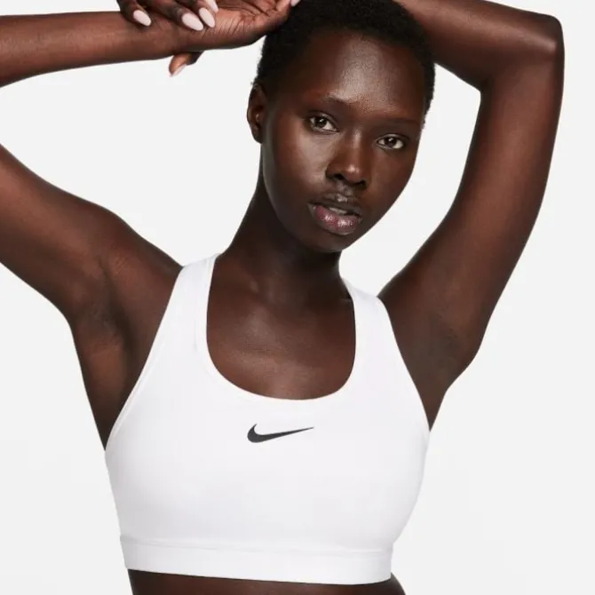 Nike Sport-bhs>Swoosh Medium Support Bra Weiß