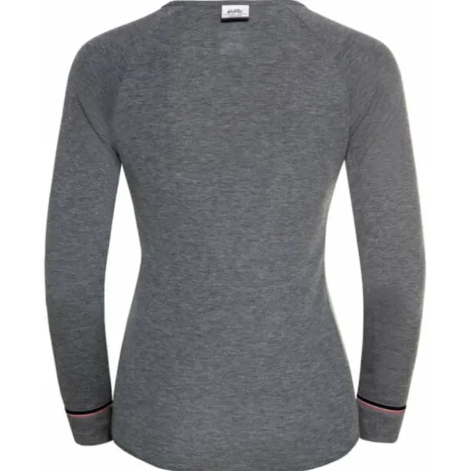 Odlo Laufshirts>Active Crew Neck Long Sleeve Top Grau