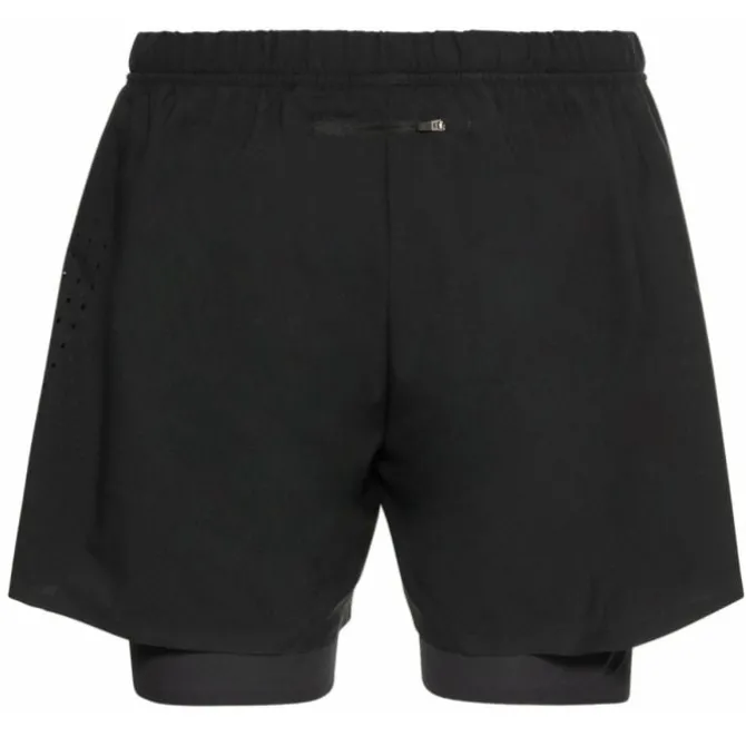 Odlo Laufshorts>2-in-1 Shorts Zeroweight 5IN Schwarz