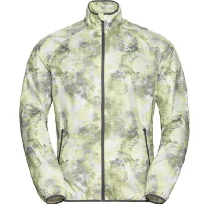 Odlo Laufjacken>Jacket Essential Light Print Grün