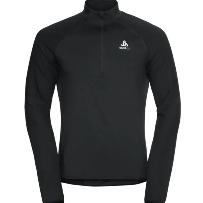 Odlo Laufshirts>Midlayer 1/2 zip Zeroweight Schwarz