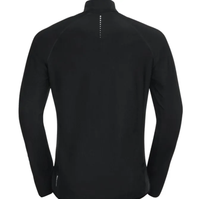 Odlo Laufshirts>Midlayer 1/2 zip Zeroweight Schwarz