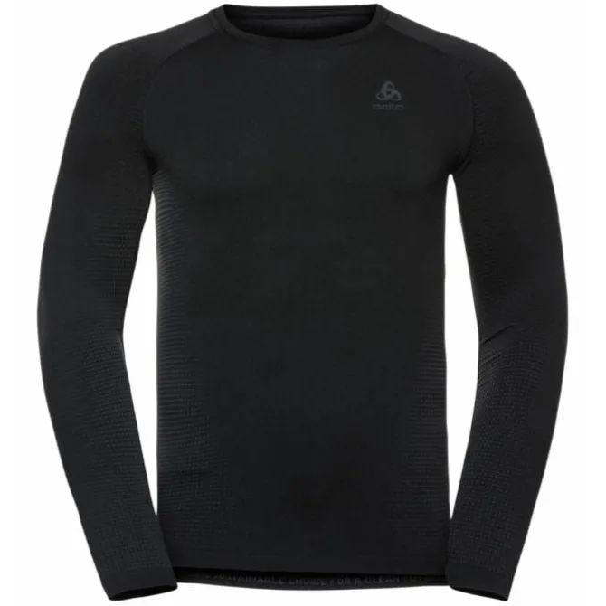 Odlo Laufshirts>Performance Warm Eco BL Top Crew Neck L/S Schwarz
