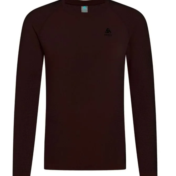 Odlo Laufshirts>Performance Warm Eco BL Top Crew Neck L/S Braun
