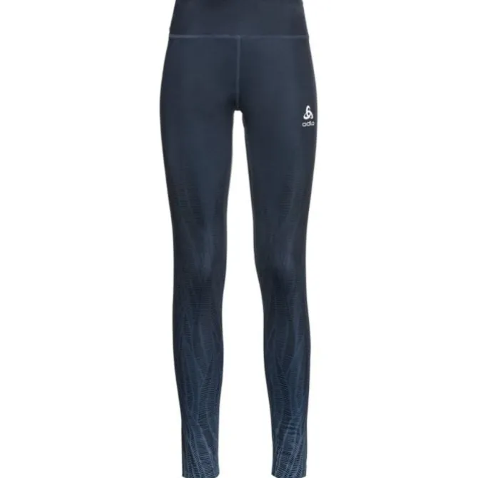Odlo Laufhosen>Tight Zeroweight Print Blau