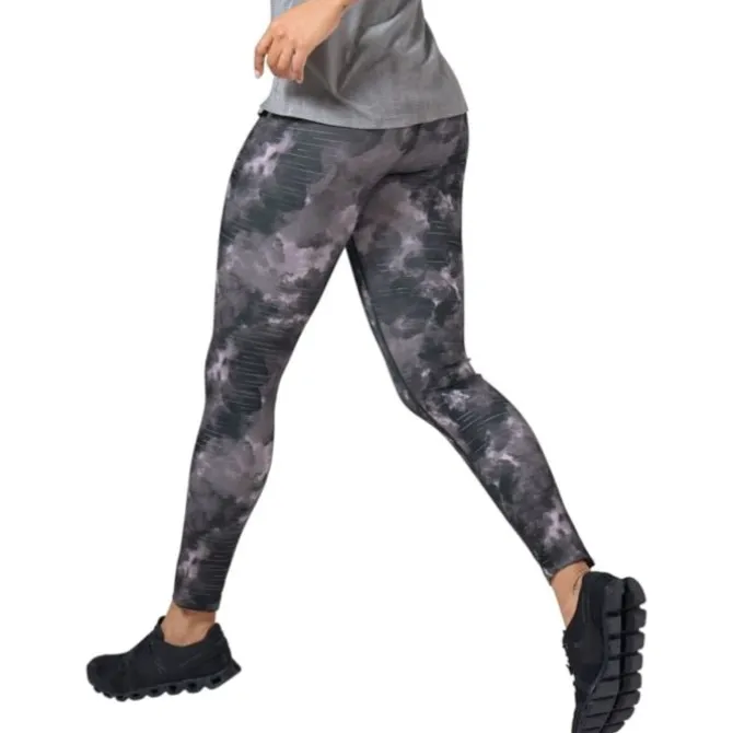 Odlo Laufhosen>Tights Zeroweight Print Reflective Schwarz