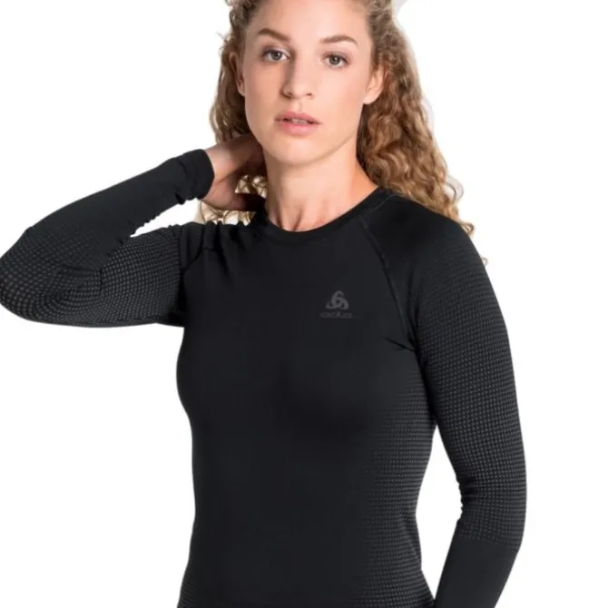 Odlo Laufshirts>Top Crew Neck Long sleeve Schwarz